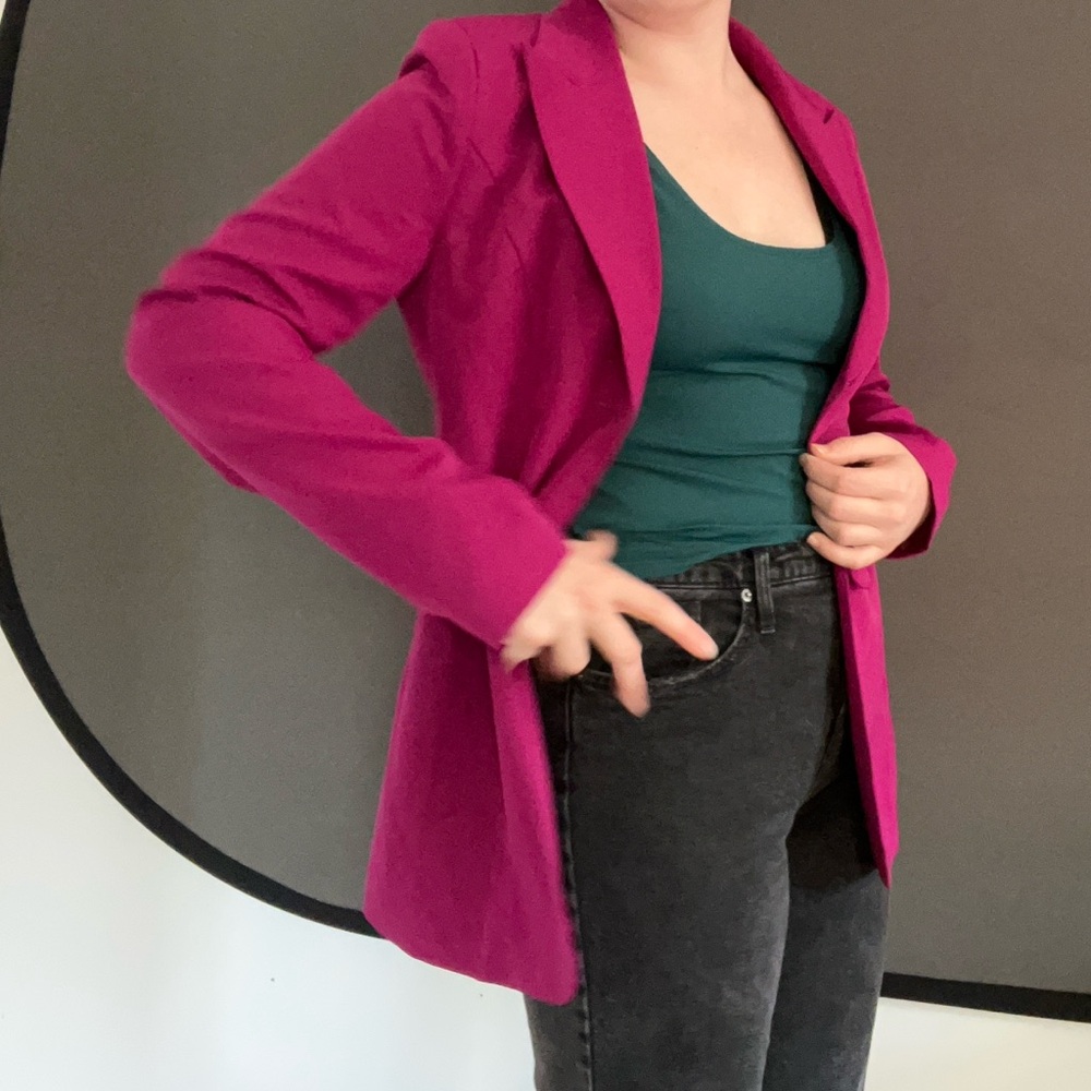 Nasty Gal Vibrant magenta/fuschia Blazer
